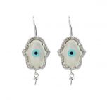 Devils Eye Series Cute Shape Earring Mounting Zircon 925 Silver Hook for Girls