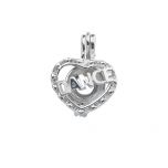 DANCE Heart Wish Pearl Cage Locket Pendant DIY Jewelry Making Fun Christmas Gifts