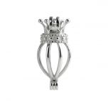 Crown Cage 925 Sterling Silver Love Wish Pearl Pendant