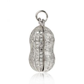 New Fashion Sterling Silver Peanut White Shell Pearl Pendant