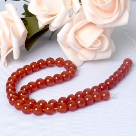 8mm Round Red Agate Loose Stone Beads Strand For Jewelry Making DIY Bracelet Necklace