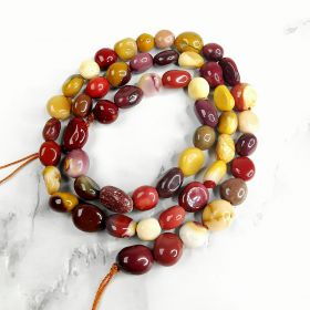 Mookaite Egg Yolk Stone Loose Beads for Jewelry Making Findings DIY Bracelet 16 inch/Strand