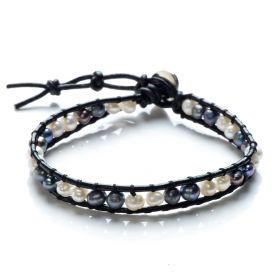 Potato Freshwater Pearls Beaded Single Wrap Bracelet Handmade Fashion Women Jewelry