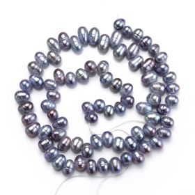 Jewelry Bulk 6-7mm Fresh Water Pearl Loose Beads Strand for Jewelry Necklace Making Multiple Color