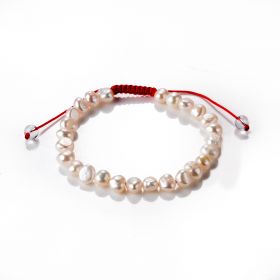 Freshwater Pearl Friendship Bracelet Handmade Braided Adjustable String Bracelet