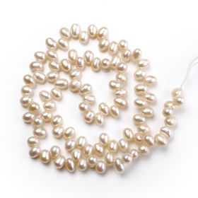 Small Beads 4-5mm Rice Freshwater Pearl DIY Jewelry Loose Beads Strand