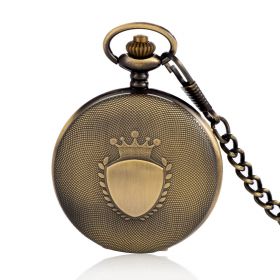 Retro Pendant Watch Necklace Chain Bronze Alloy Pocket Watches Quartz Movement