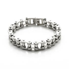 Men's Motorcycle Chain Stainless Steel Hip-hop Biker Bracelet