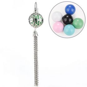 Hollow Infinity Wish Box Charm with Chain Fringe for Angel Caller Chime Prayer Ball Pendant