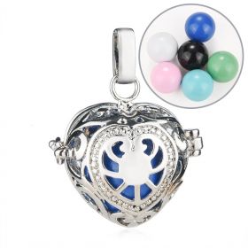 Heart Design Mexico Chime Music Ball Angel Caller Cage Pendant for Pregnant Women