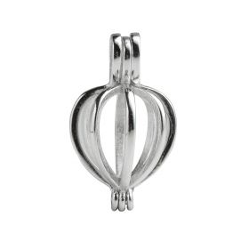 Wish Pearl Cage 925 Sterling Silver Simple Cage Pendant