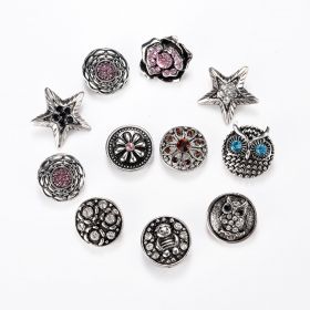 Mixed Chunky Snap Button Jewelry Charm Fancy DIY Accessories for Women